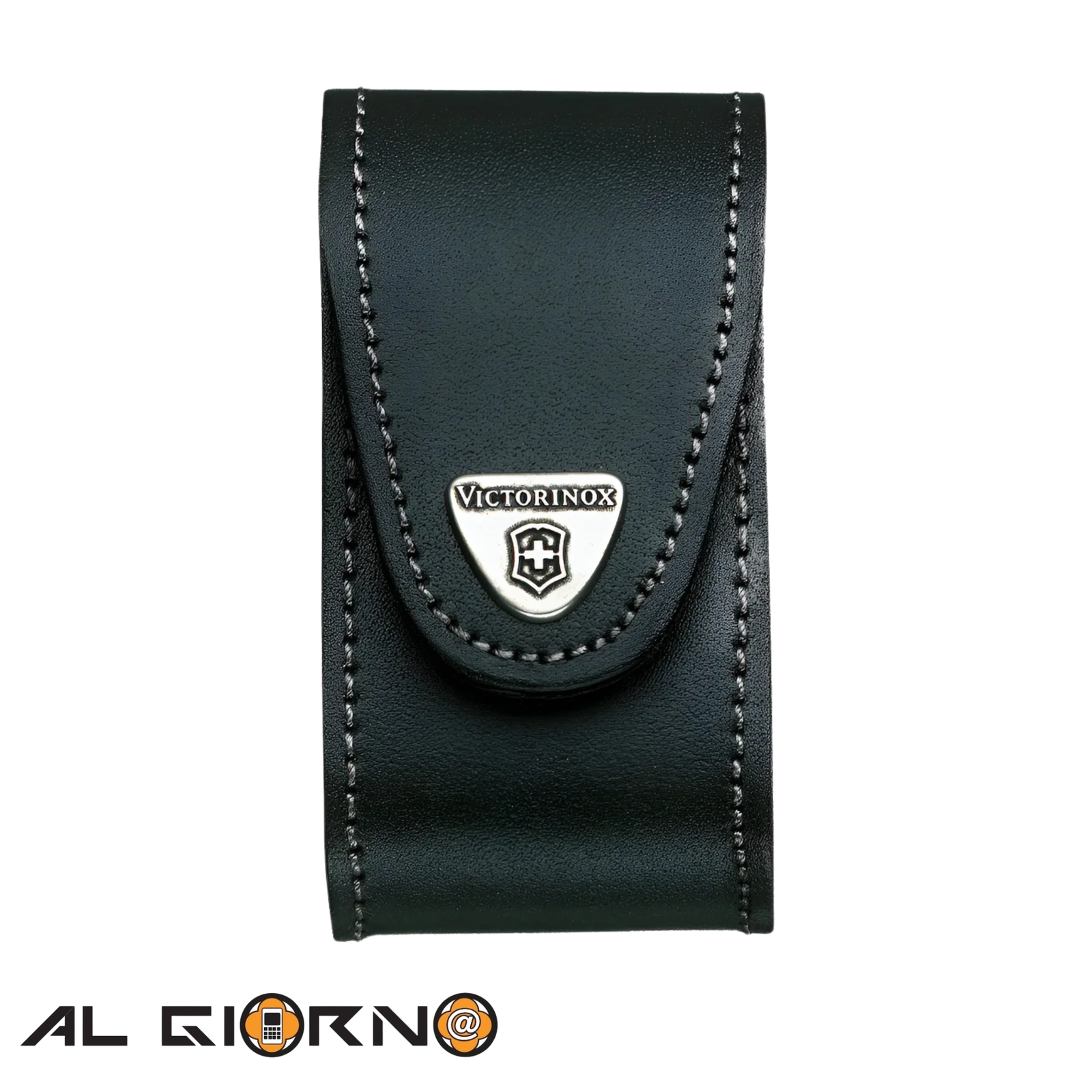AG0108_IMG_0 Estuche De Cuero Cinturón Victorinox Para Navaja Negro - Imagen 1