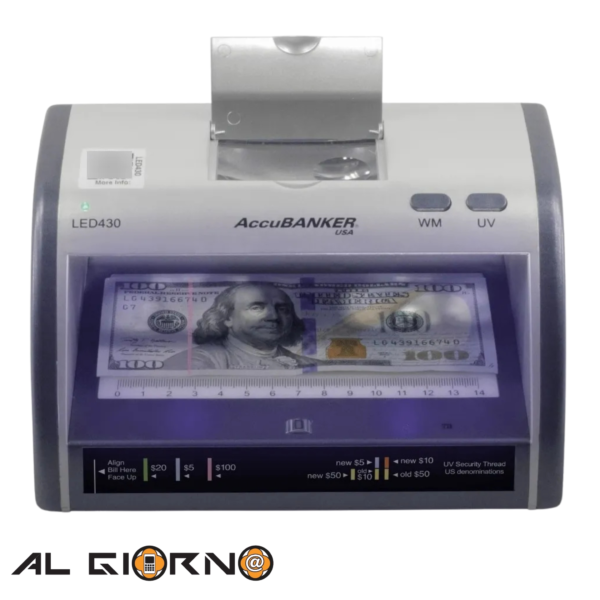Detector De Billetes Falsos Y Documentos Manual Accubanker LED430