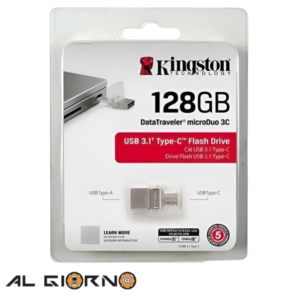 Pendrive Kingston DUO 128GB Puerto Tipo C