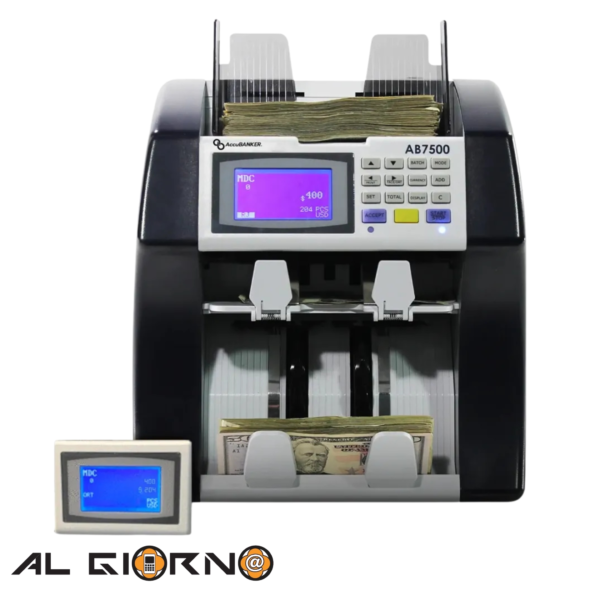Detector De Billetes Falsos Accubanker AB7500 Denominacion USD
