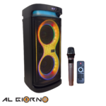 Corneta PartyBox Inalámbrica 80W Dual 8" ROC-503 + Control
