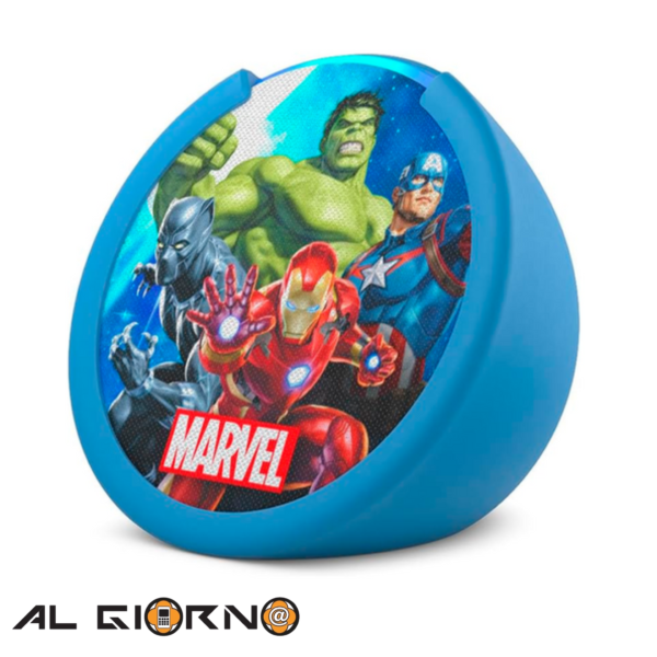Corneta Amazon Para Niños Echo Pop Kids Marvel Alexa