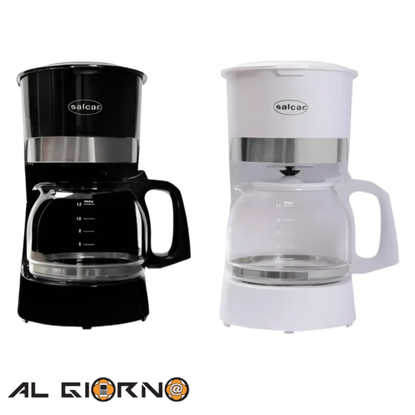 Cafetera Clásica Salcar Eléctrica 900W 12 Tazas V/Vidrio