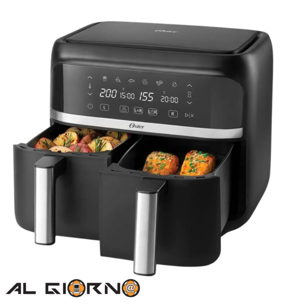 Freidora De Aire Oster Digital 7.6l 2 Cestas Antiadherente