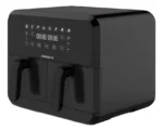 Freidora De Aire Aiwa Doble Bandeja 4+4 Litros Panel Digital - Imagen 2