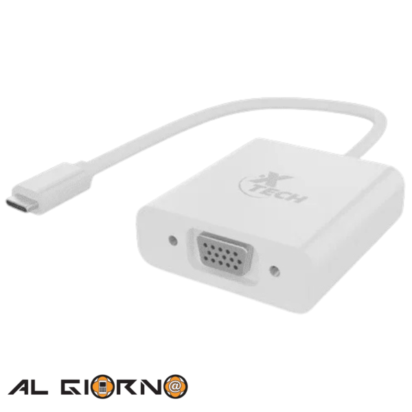 Adaptador USB-C Macho A VGA Hembra Xtech XTC-551